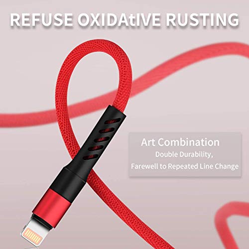 image for SIQIWO 3 in 1 USB Charging Cable 2.4A, [2-Pack 4FT] Multi Fast Charger