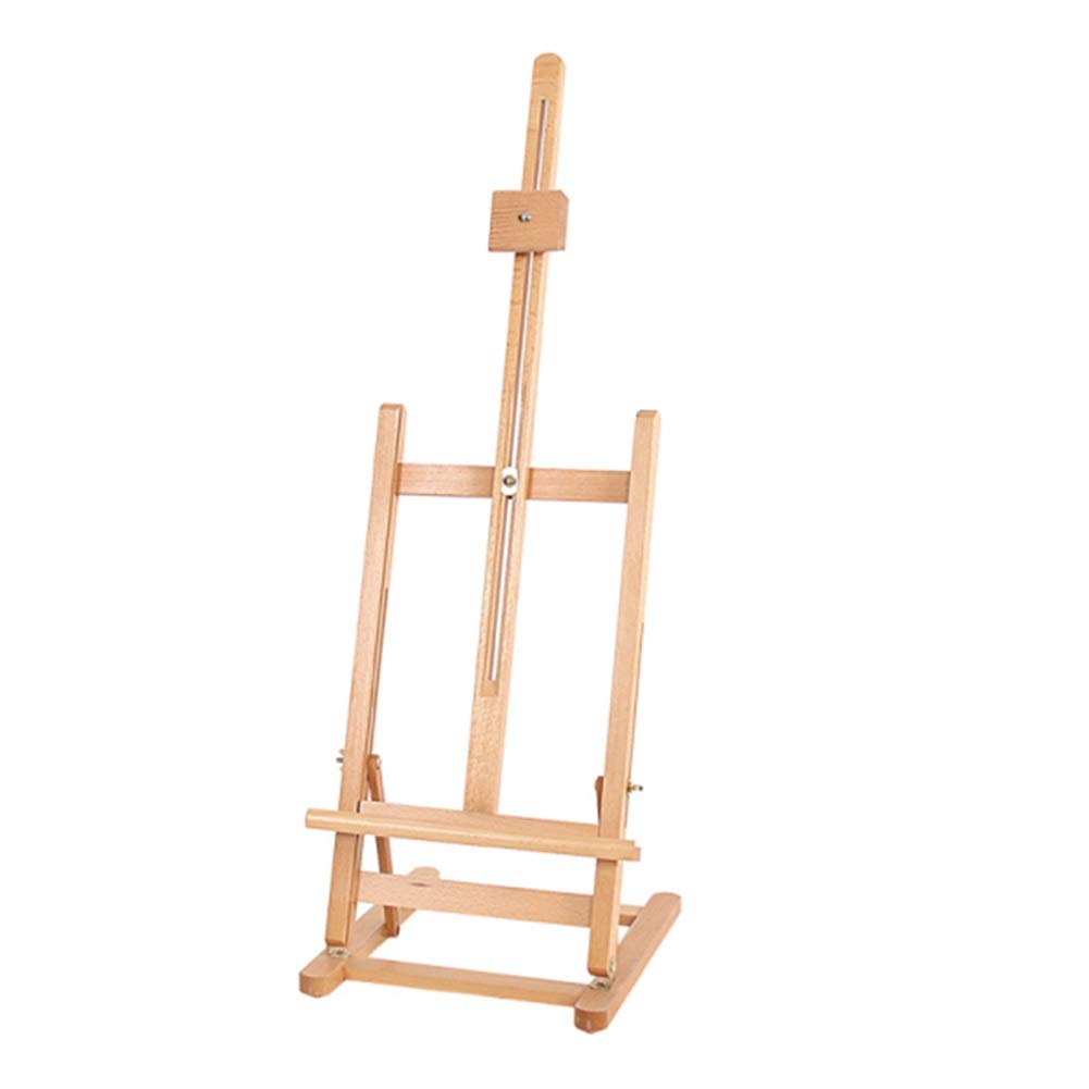 Caballete multifunción Caballete de pintura con exhibición de cajón Caballete de dibujo al óleo de madera profesional para pintar arte (B) (B)