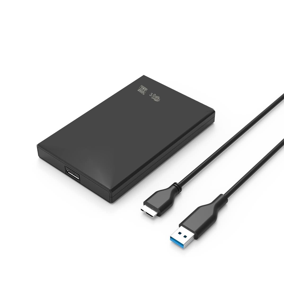 2.5 Inch SATA USB 3.0 HDD/SSD Portable External Enclosure for 7mm and 9.5mm, Tool-Free Design, Supports UASP Max 6TB Shockproof Case for Seagate WD Windows, MacOS, Linux, Drives & Mac Black-picture-11