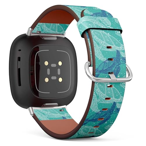 Fitbit Sense/Sense 2 / Versa 4 / Versa 3ɑΉBpU[EHb`oh(Sea Turtles Marine)X}[gEHb`XgbvuXbgB