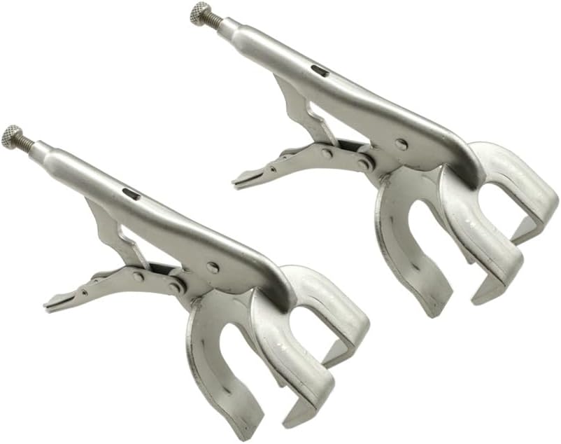 WeldingCity 2-pk 10-inch Locking Pliers U-shape Jaw Vice Grip Clamp for Welding and Metal Fabrication (2-pcs/package)