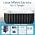 Glonerle 4-6 Person Inflatable Hot Tub, Large Square Portable Blow up Hot Tub, Leak-Proof PVC Outdoor Spa with 130 Air Jets, Insulated Cover and Heater Pump, 73” X 73”X 25”