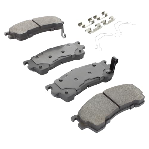 Image of QUALITY-BUILT Front Ceramic Brake Pads, Premium 1001-0637C, Compatible with 1993-2003 Ford /Mazda (626,MX-6,Probe,Protege,Protege5)