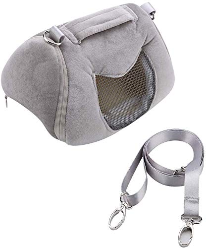 Litewood-Pet-Portable-Carrier-Bags-Outgoing-Breathable-Handbag-with-Adjustable-Single-Shoulder-Strap-Travel-Pouch-Warm-Nest-Accessories-for-Sugar-Glider-Hamster-Squirrel-Small-Animals-Grey