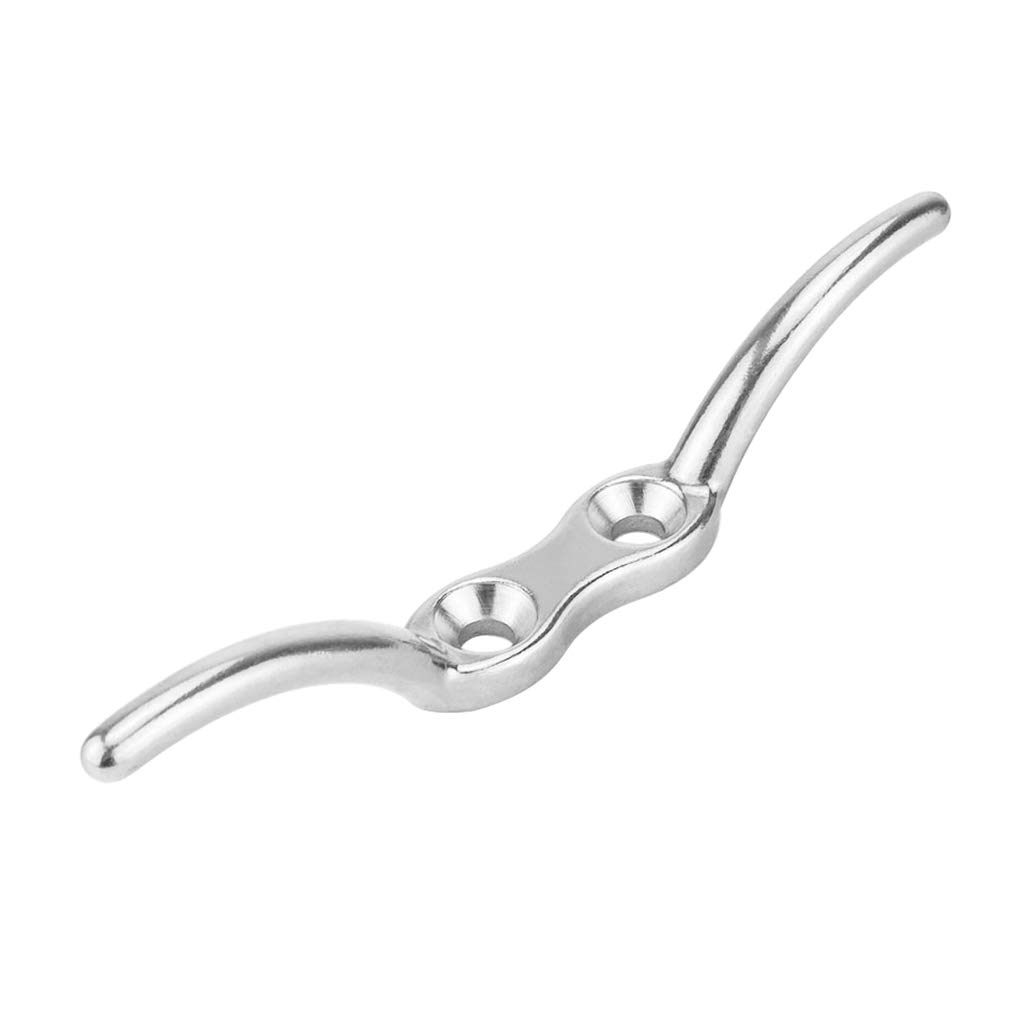 ATORSE 316 Stainless Steel Flagpole Rope Cleat Hook 150Mm Boat Mooring AccessoriesCollectibles-image-47
