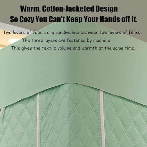 Acogedora tienda de campaña con 99% tela opaca, diseño de algodón resistente al viento, cremalleras seguras, espaciosa para adultos, ideal para dormitorios y dormitorios