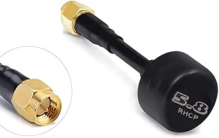 Mini FPV Antenna SMA Male Antenna Compatible Transmitter for FPV Drone, Long Range Quadcopter Drone (SMA Male