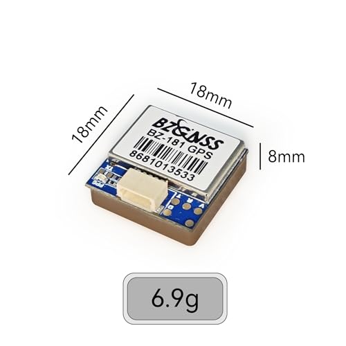 bzgnss bz-181 fpv gps module - dual protocol m10 drone gps for rc fpv drone racing fixed-wing long-range flight compatible with f405 f722 flight controller by speedybee