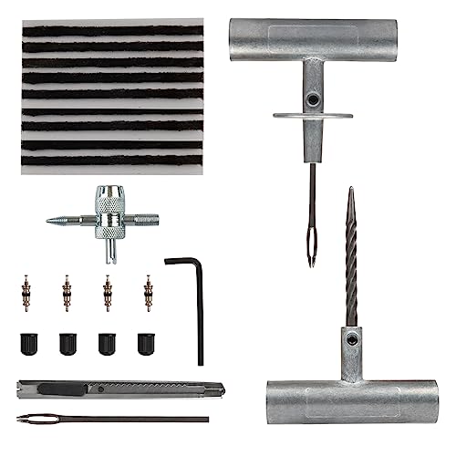 Tire Repair Kit, 25 Pcs with Nylon Bag for Car, Motorcycle, ATV, Jeep, Truck, Tractor Flat Tire Puncture Repair - Image 4