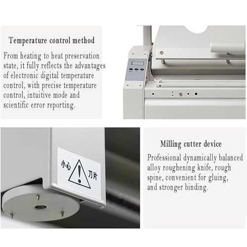 Macchina vincolante termica con controllo della temperatura digitale, spessore massimo 40mm per libri di carta, album e quaderni