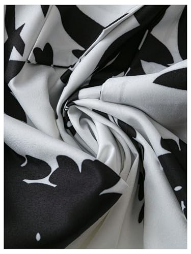 GORGLITTER Women's Bow Midi Skirt Y2K Floral Print Tie Belted High Waist A Line Flowy Skirts Casual Dressy4