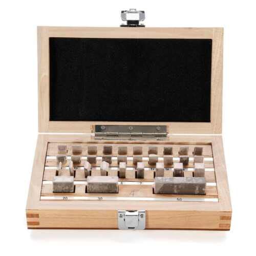 32pc Steel Metric Gage Block Lathe Gauge Grade 0 Slip Inspec Blocks 1.005-50mm