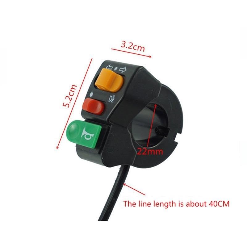 Interruptores motocicleta de luces e intermitentes para rutas seguras en carretera y ciudad 2