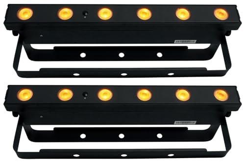 Audiosavings Bundle: (2) Chauvet DJ EZLink Strip Q6BT ILS RGBA Rechargeable Wash Strip Light w/Bluetooth