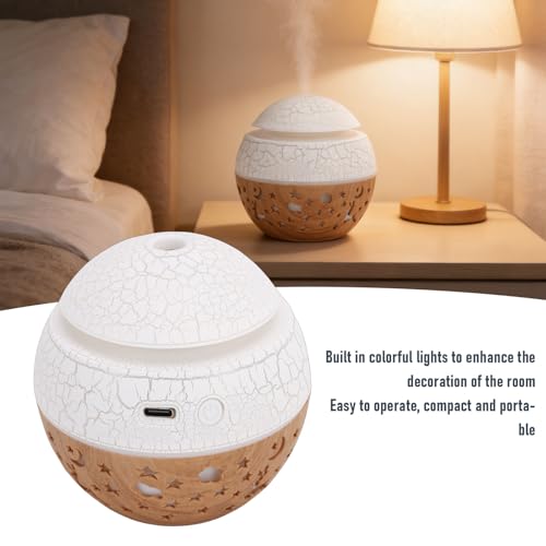 Mini humidificador aromaterapia 100ml difusor LED multicolor miniatura 4