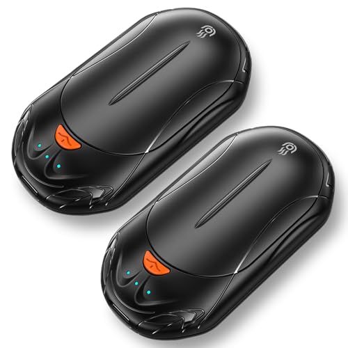 OUTJUT Chaufferette Main Rreutilisable 2 Pack, Chauffe Main électrique 6000mAh Chauffe-Poches...