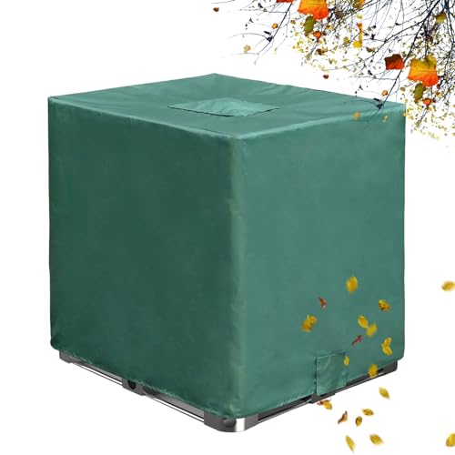 Cubierta para tanque de agua, para exteriores, protectora impermeable de 1000 l para césped, lluvia contra vientos fuertes, jardín, pozo al aire libre, jardín, patio, granja