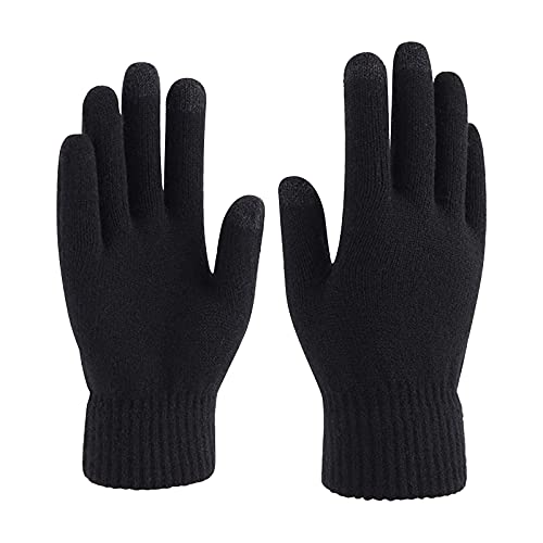 ZJRXM Winter Touchscreen Gloves Warm Fleece Gloves Stretchy Knit Texting Gloves Anti-Slip Sports Gloves for Cold Weather Black ZJRXM Winter Touchscreen Gloves Warm Fleece Gloves Stretchy Knit Texting Gloves Anti-Slip Sports Gloves for Cold Weather Black