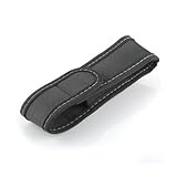 Funda de Linterna con Tapa y Clip para Cintura Cinturón de Nylon Negro