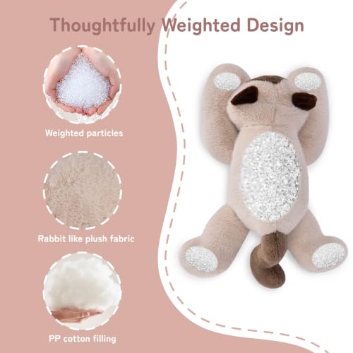 Image of Niuniu Daddy Weighted Stuffed Animals, Ragdoll Cat Plush Pillow for Kids | 20 in 3.3 lbs, heavy sensory lap pad, lying body pillow for sleeping, machine wash, huggable gift, cute plushies