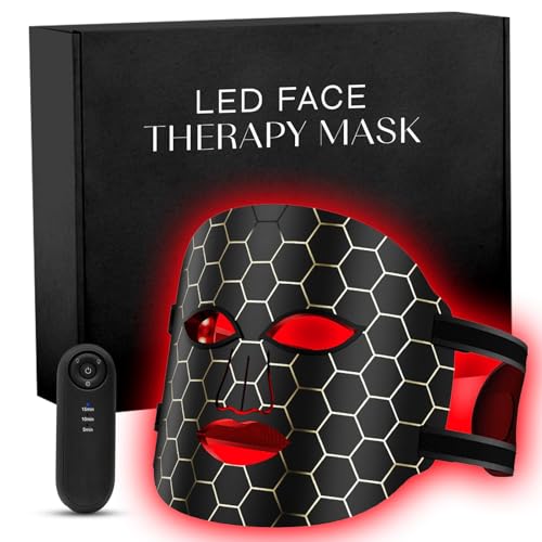 LED Light Therapy Face Mask, 7 Light Modes for Skin Rejuvenation,...