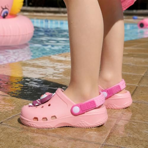 Image of Toddler Little Kids Clogs Slippers Sandals, Non-Slip Girls Boys Clogs Slide Lightweight Garden Shoes Slip-on Beach Pool Shower Slippers