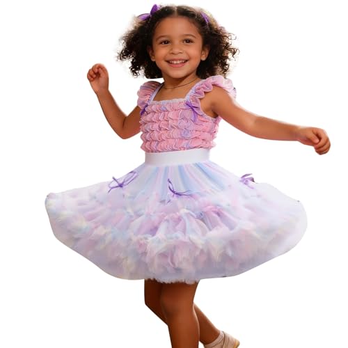 Robe de soirée pour filles haut de gamme à jupe tutu superposée MOCHAMIK