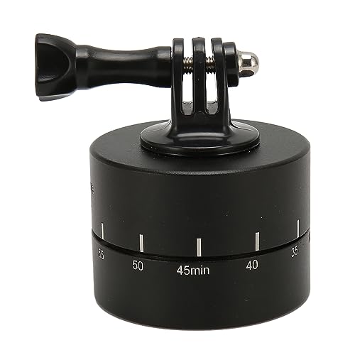 Camera Time Lapse Stabilizer, 1/4 and 3/8 Universal Screw Holes Camera Panoramic Base 360 Degree Rotation for Cameras