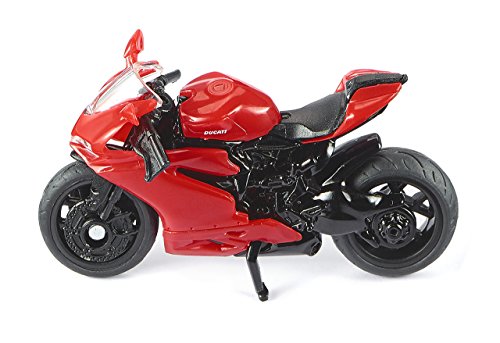 Siku 1384, KTM 1290 Super Duke R Motorrad, Metall/Kunststoff, Orange, Bereifung aus Gummi & 1385 1385-Ducati Panigale 1385, Mehrfarbig