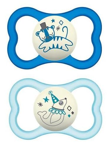 Amazon.com: MAM Air Night Pacifiers, MAM Sensitive Skin Pacifier 6 ...