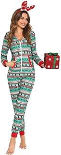 Orshoy Womens Chirstmas Onesie Family Matching All in One Pyjamas Holiday Jumpsuits Loungewear Sleepwear Gifts for Ladies Girls