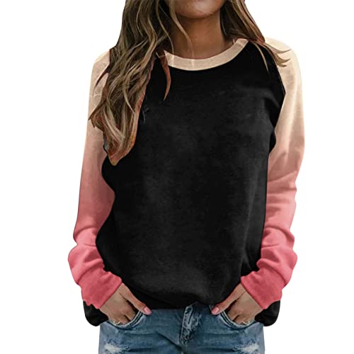 Hauts pour femmes amples style couleur bloc pour camoufler les petits complexes