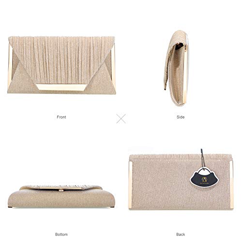 Glitter Clutch Purses for Women Evening Bags and Clutches Flap Envelope Handbags Formal Wedding Party Prom Purse - Image 4