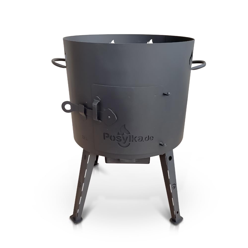 Horno de fuego Uchak Ø 40 cm 12L uzbeko Казан Учак Учаг Uchag uzbeko horno wok hierro fundido