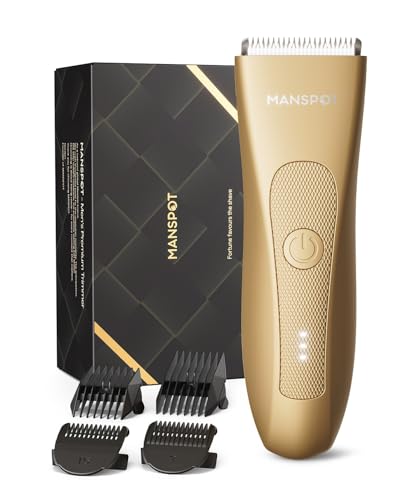 Image of MANSPOT Manscape Hair Finishing Trimmer for men, Men's Shaverand Razor (Gold) Valentine's Day Gifts for Him Perfect for Husband Boyfriend, Birthday Gifts for Friends Dad and All Men