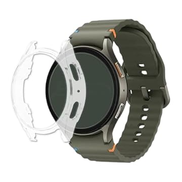 Capa Protetora PC Bumper Case LTimports compativel comg Galaxy Watch 7 44mm Sm-L310 Bt e Sm-L315 Lte (LT-Transparente)