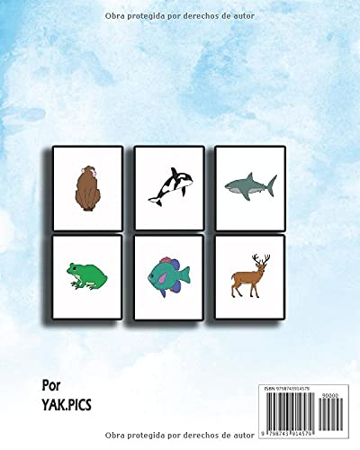 Miniatura 2 de libro para colorear de animales para niños de 3 a 8 años (Spanish Edition)