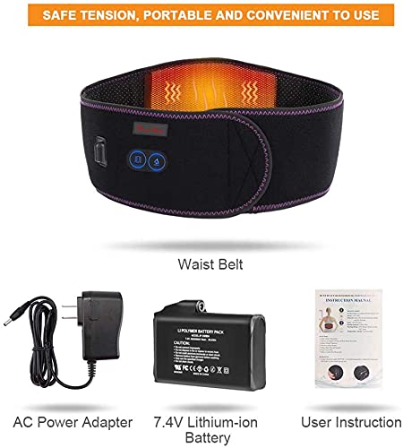 Cueheat Extra Large52''Heating Pad Back Massage For Lower Back Pain,Battery Heat Therapy Massage, Heated Back Brace Waist Belt Wrap-Abdominal And Back Pain Relief Lumbar Spine Stomach Arthritis #TOP5
