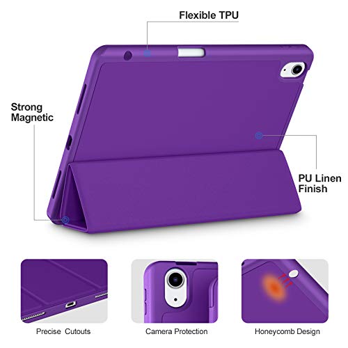 Image of Akkerds for iPad Air 11 Inch Case M4 /M3 /M2, Air 5th /4th Gen 10.9, Purple