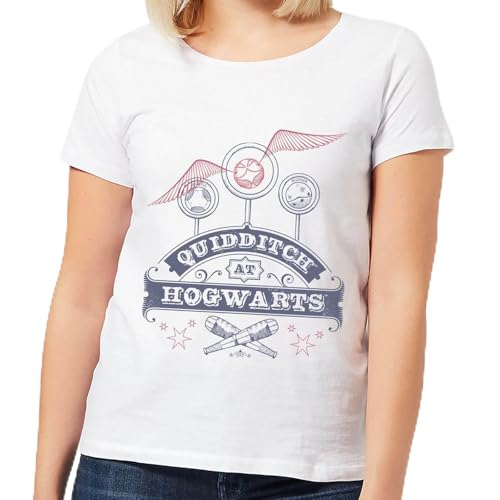 Image of Harry Potter Quidditch at Hogwarts Women's T-Shirt - White M