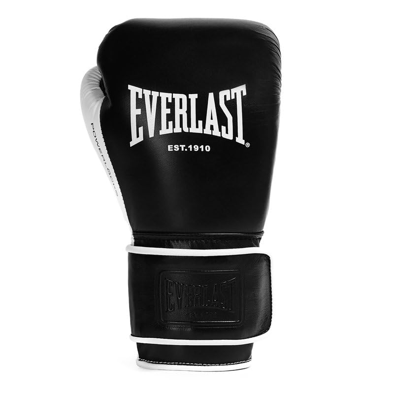 Everlast Powerlock OG Pro Fight 12 oz Boxing Gloves Black/White