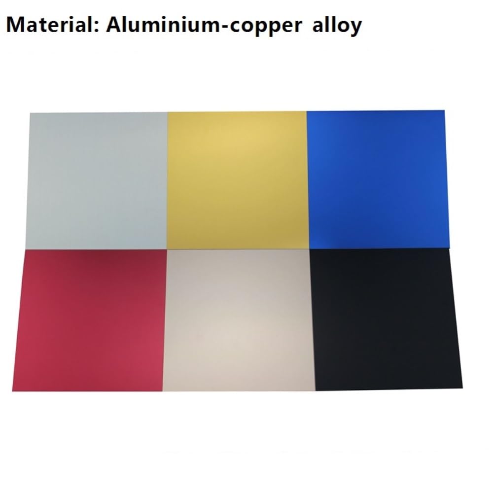 300 * 300mm Color Double Side Anodized Aluminum ?0.5/1mm Thickness,Aluminum Engraving Blanks(Gold,0.5x300x300mm)