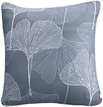 Hotniu Decorative Square Throw Pillow Covers - Polyester Spandex Fabric Pillowcases - Home Decor Cushion Cover for Living Room Sofa Couch Chair Loveseat, 18x18 inches (Grey Geometry)
