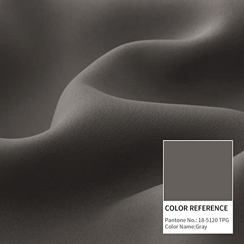 Bgment Rod Pocket And Back Tab Blackout Curtains For Bedroom - Thermal Insulated Room Darkening Curtains For Living Room, 2 Window Curtain Panels (52 X 63 Inch, Grey) #TOP3