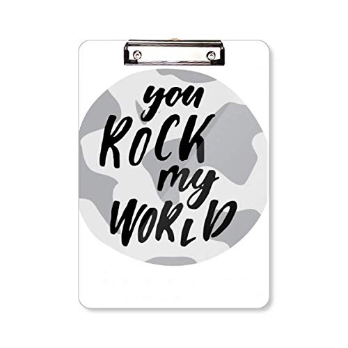 Bloc-notes A4 You Rock My World un cadeau de papeterie original et utile