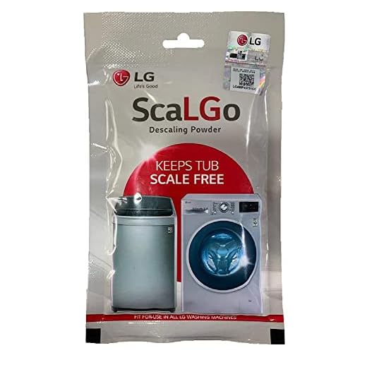 LG ScaLGo Washing Machine Cleaner Descaling Powder For Front Load and Top Load Washing Machines pack of100 Gram (With Authenticity Scan Code)
