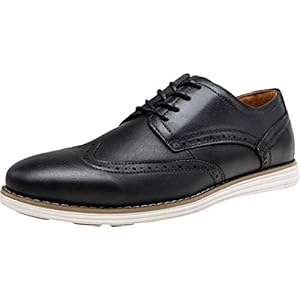 Vostey Men's Dress Shoes Leather Casual Dress Shoes for Men Leather Business Oxford Shoes for Men 8 Casual Leather630-yellow Brown