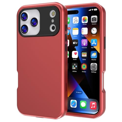 Coque silicone rigide rouge iPhone 17 Air antichoc et antidérapante