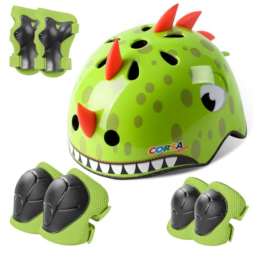 Image of Toddler Kids Bike Helmet, Adjustable and Multi-Sport, 3 Sizes for Ages 1-2-3-5-8-14 Years Child Infant Boys Girls
