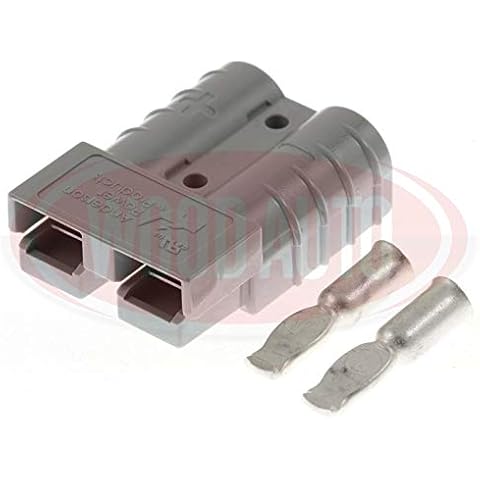 GENUINE ANDERSON 50 AMP 600V SMALL GREY BATTERY CONNECTOR PLUG 180381 TER3010 WOOD AUTO Cover